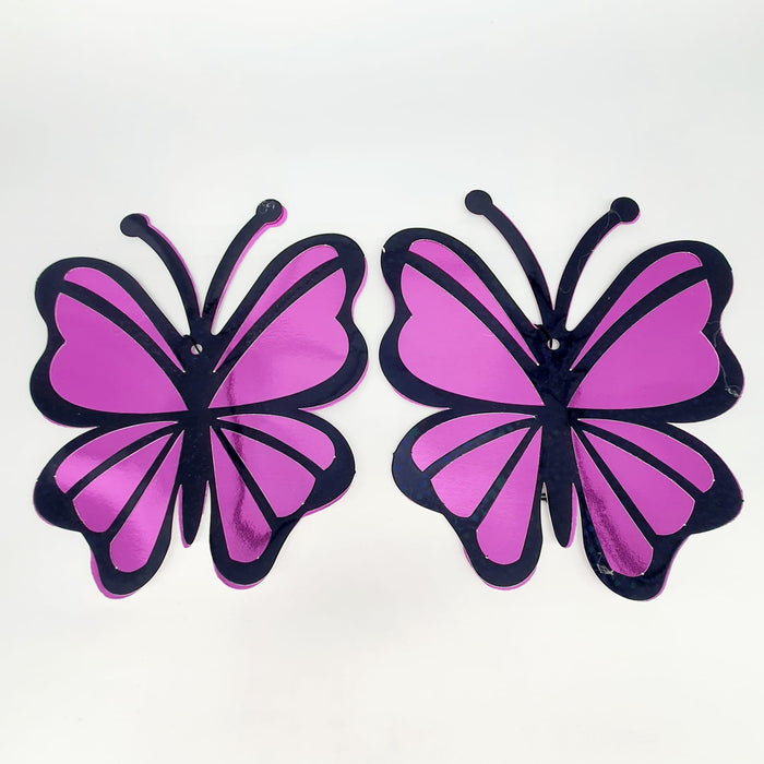 Aplique de Mariposas Decorativas Troqueladas X 2 Unidades  Ref.6