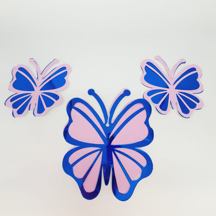Aplique de Mariposas Decorativas Troqueladas X 3 Unidades  Ref.2