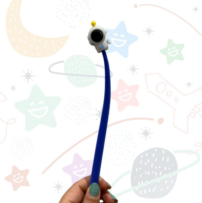 Esfero micro punta 0.5 MM Flexible Astronauta B/N X 1