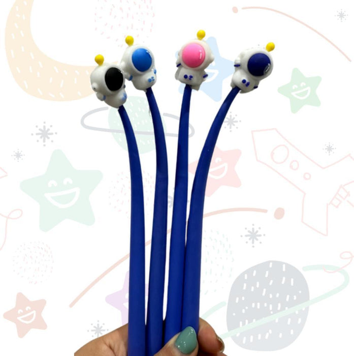 Esfero micro punta 0.5 MM Flexible Astronauta B/N X 1