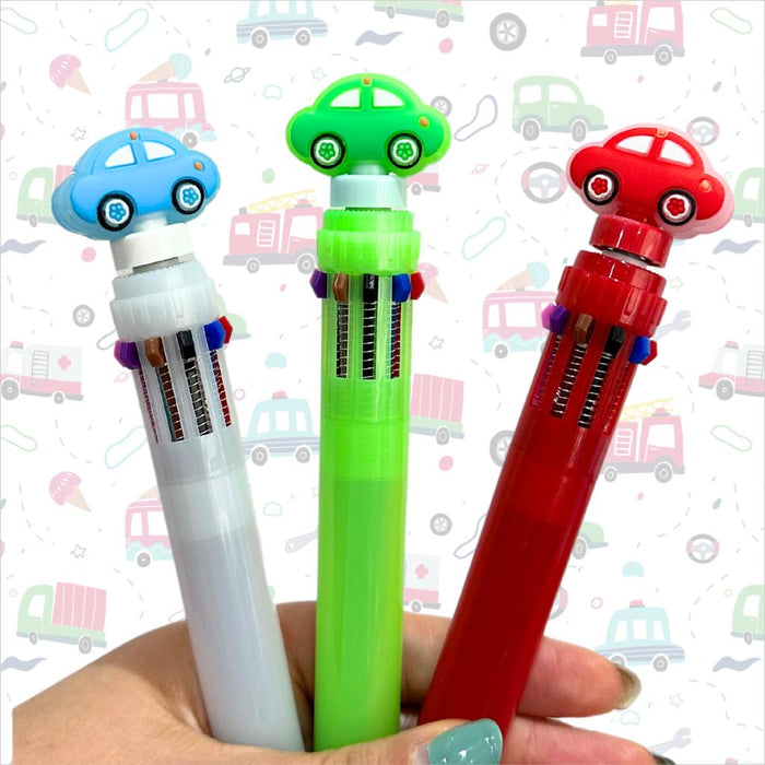 Esfero Giratorio 10 Minas Multicolor Carrito Azul X 1
