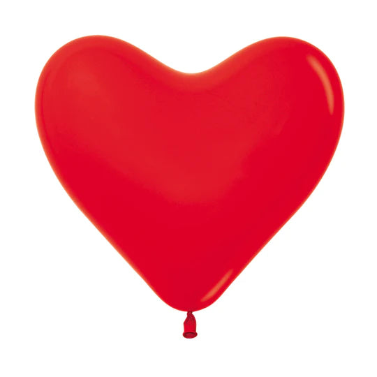 Globo Corazon Fashion Rojo 12" X 12 Globos