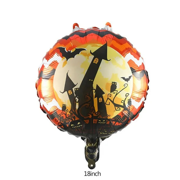 Globo Metalizado Halloween Castillo Embrujado 18" x 1 Unidad