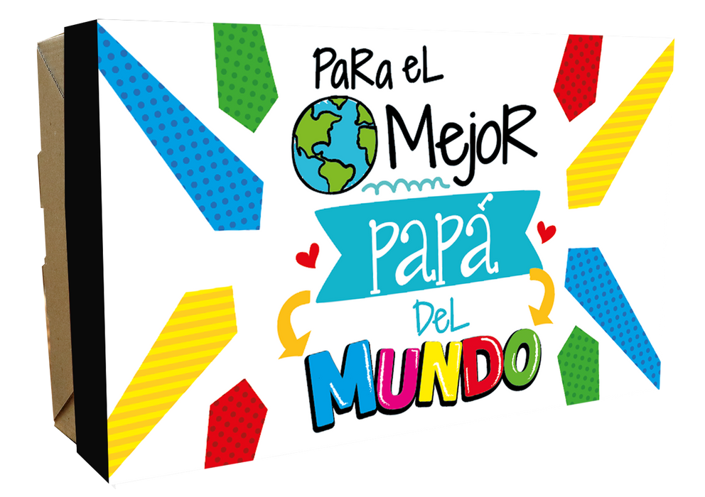 Caja Obsequio Grande Para el mejor Papá  x 1 Unidad