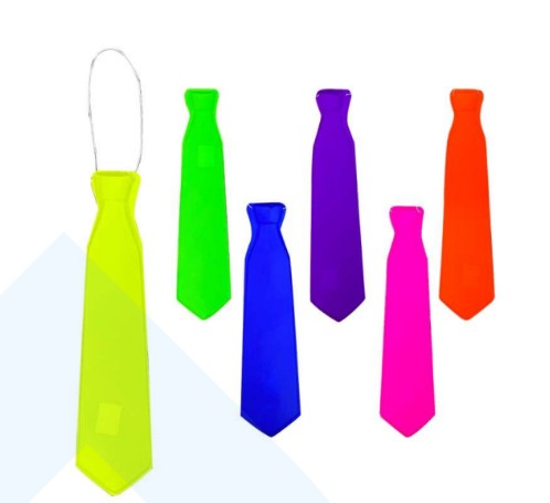Corbata Para Fiesta Lisa Neon x 12 Unidades Surtidas