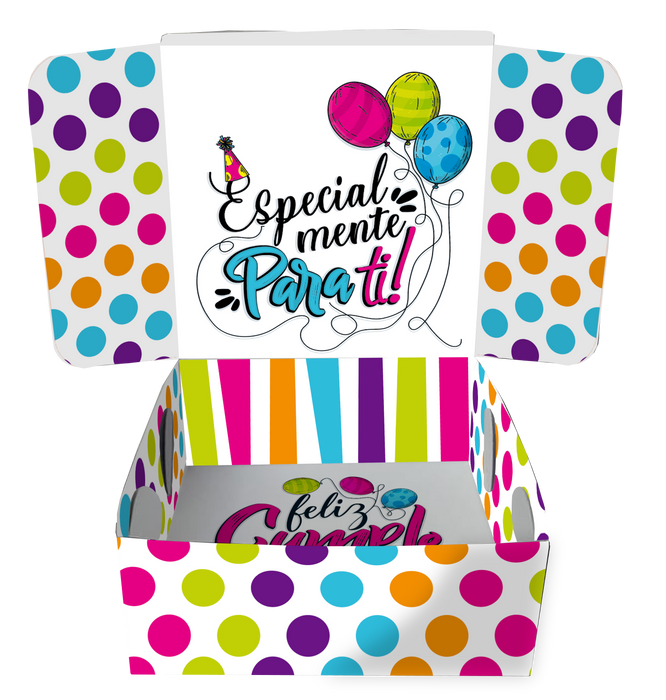 Caja Fantasia Pequeña Feliz Cumpleaños x 1 Unidad