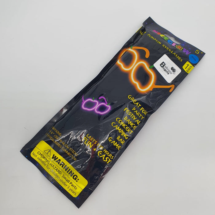 Gafas de Fiesta Fluorescente Calabaza Neon Azul X Unidad