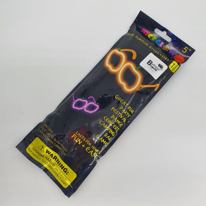 Gafas de Fiesta Fluorescente Calabaza Neon Rojo X Unidad
