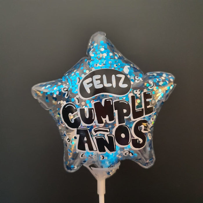 Globo Burbuja Estrella Mensaje 6" X Unidad Ref. 3