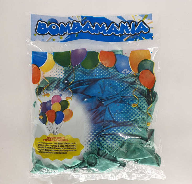 Globo Cromado Linea Economica R12 Verde X 50 Unidades