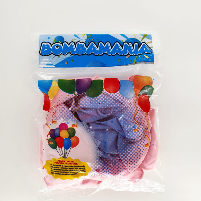 Globo Linea Economica Rosado Bebe R12 X 20 Unidades