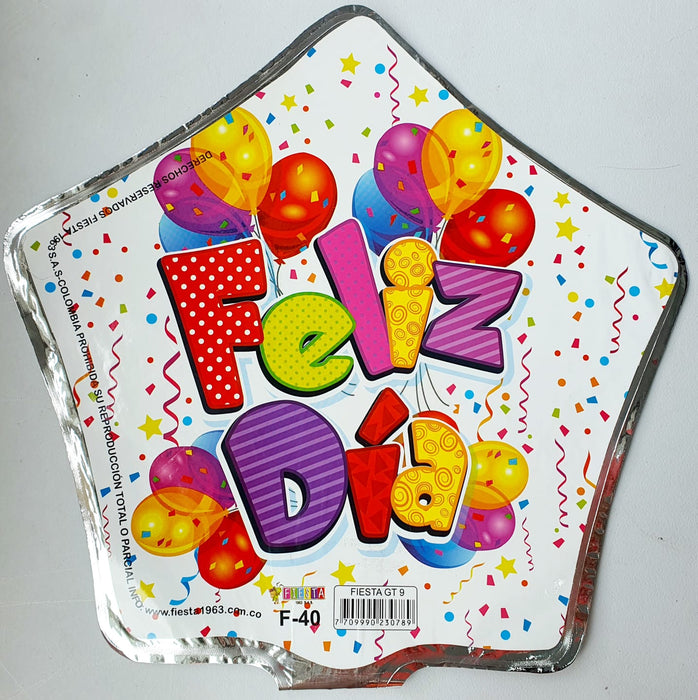 Globo Metalizado Estrella Mensaje 10" X Unidad Ref. 3