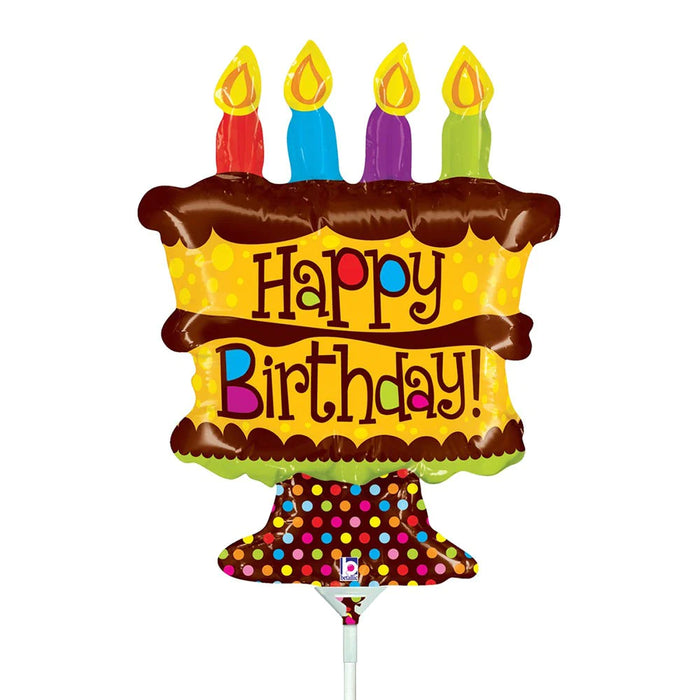Globo Metalizado Pastel Happy Birthday 14 "