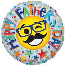 Globo Metalizado Redondo Happy Fathers Day 10 "