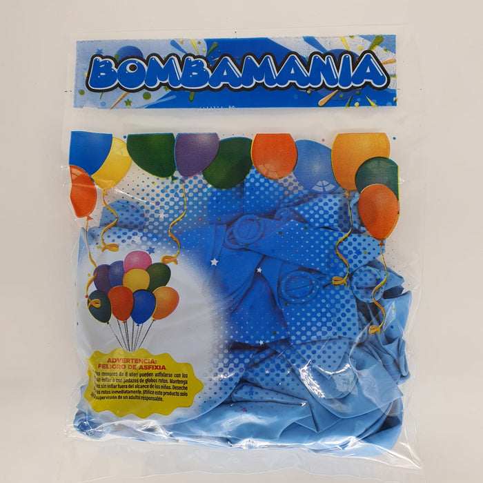 Globo Linea Economica Azul Bebe R12 X 50 Unidades