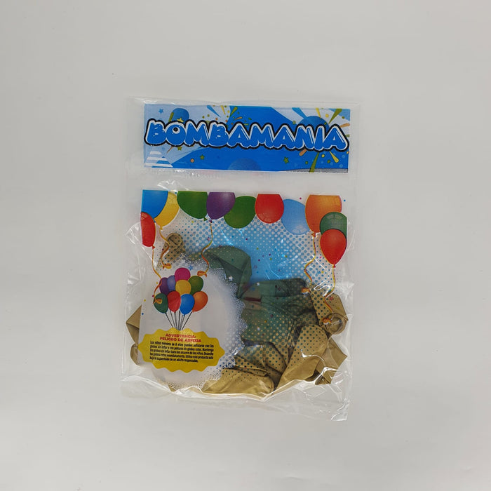 Globo Cromado Linea Economica R5 Dorado X 20 Unidades