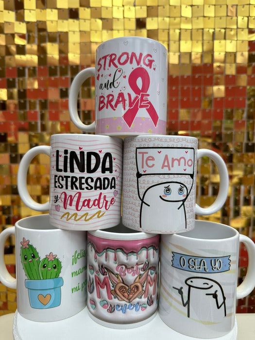 Mug Feliz Dia De La Madre 11 Oz Surtidos Caja x 36