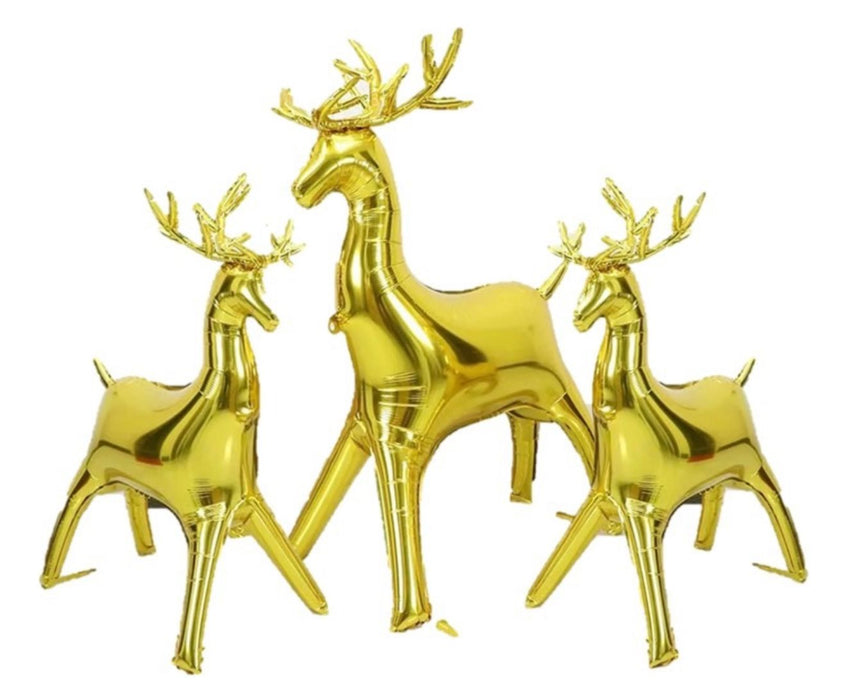 Globo Foil Reno Dorado Navideño 24" x 1 unidad