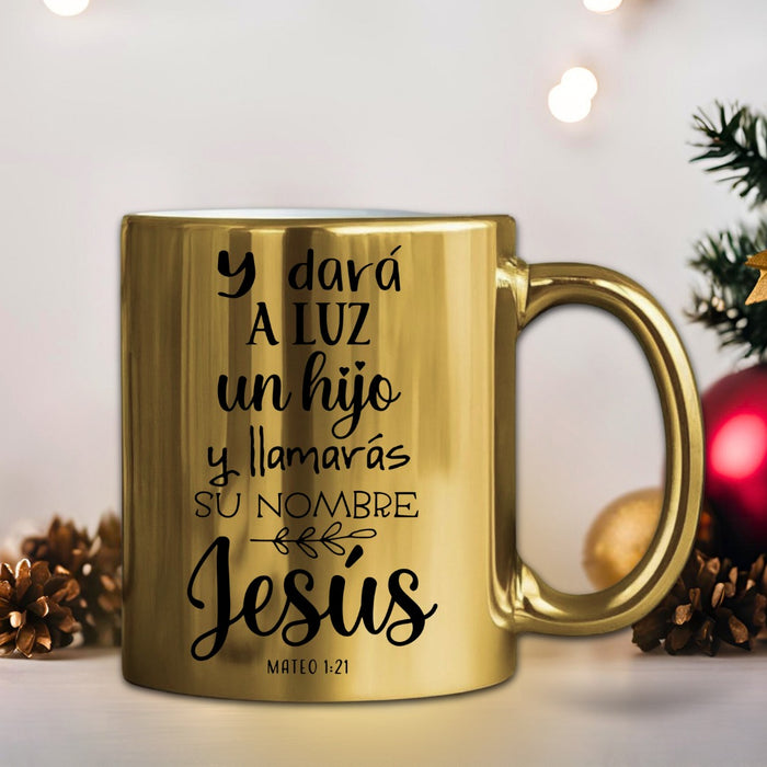 Mug Dorado Navidad 11 Oz Surtidos Caja  x 36 Unidades