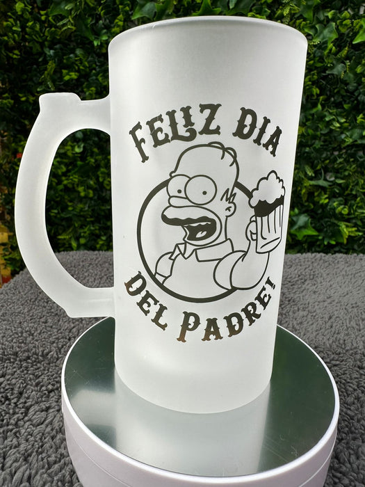 Jarro Cervecero Opalizado Mensaje Padre Surtidos Caja x 12 Unidades