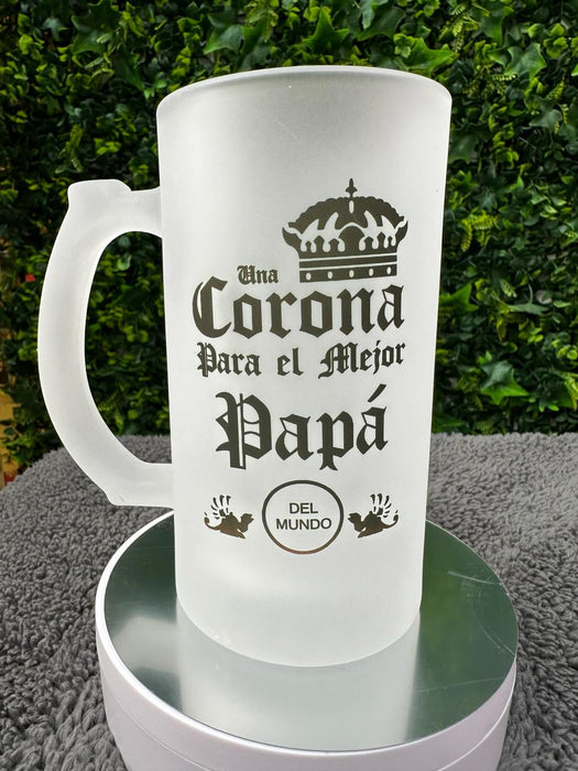 Jarro Cervecero Opalizado Mensaje Padre Surtidos Caja x 12 Unidades