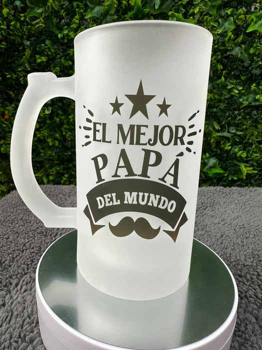 Jarro Cervecero Opalizado Mensaje Padre Surtidos Caja x 12 Unidades