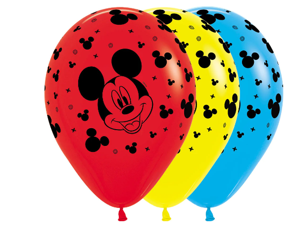 Globo Infinity Mickey Mouse Fashion Surtido R12 X 10 Globos
