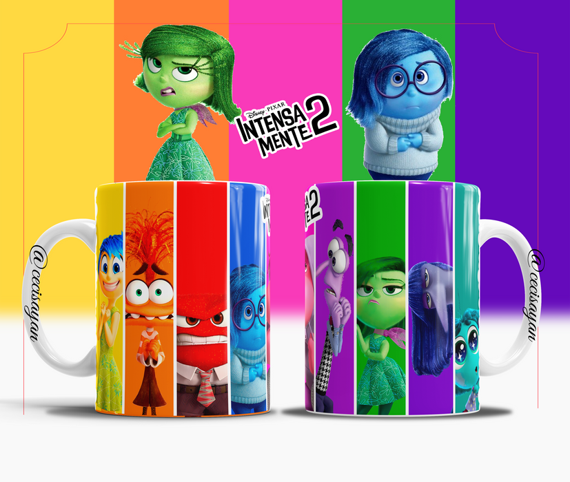 Mug Intensamente 2 11 Oz Surtidos Caja x 12 Unidades