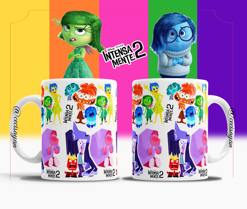 Mug Intensamente 2 11 Oz Surtidos Caja x 12 Unidades