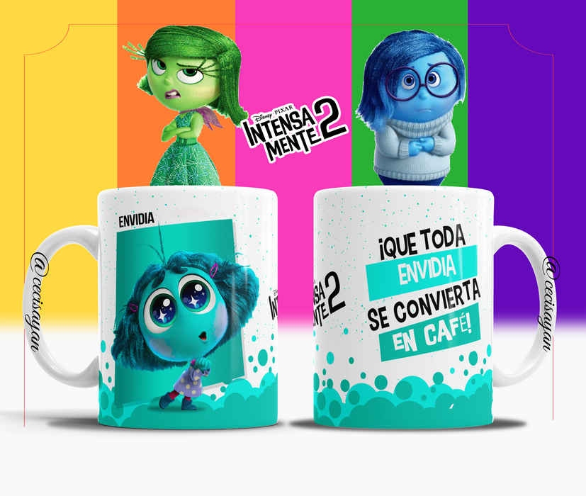 Mug Intensamente 2 11 Oz Surtidos Caja x 12 Unidades
