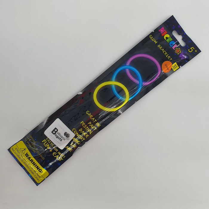 Manilla de Fiesta Fluorescente Naranja X 3 Unidades