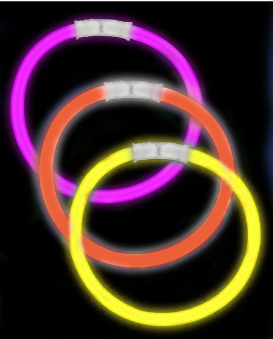 Manilla de Fiesta Fluorescente Naranja X 3 Unidades