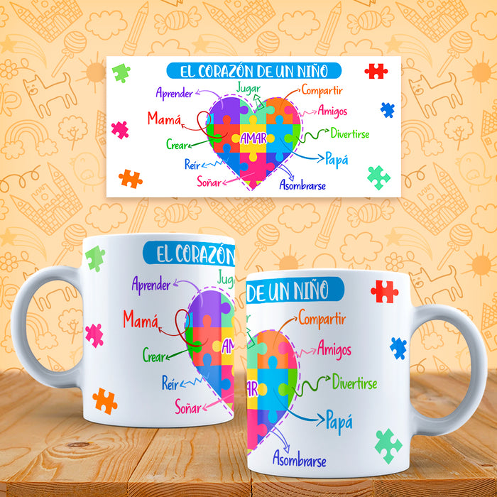 Mug Feliz Dia Del Niño 11 Oz Ref. 4 x 1 Unidad