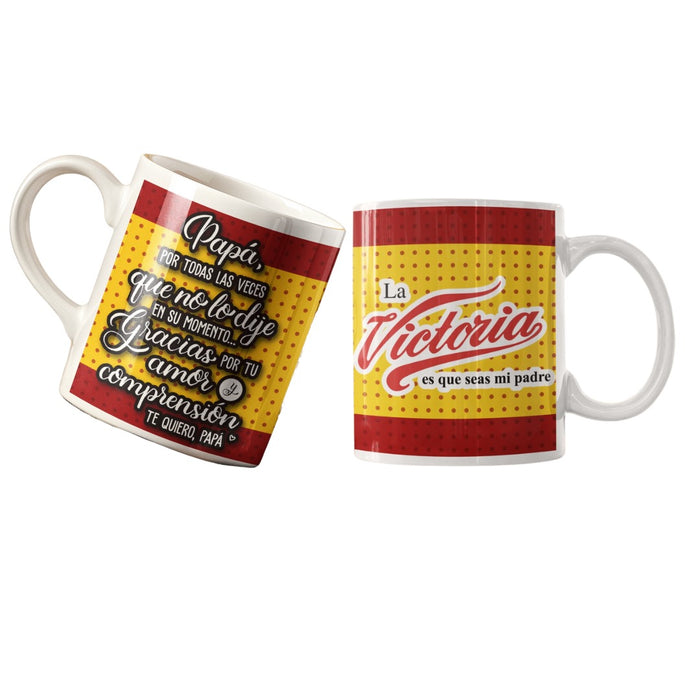 Mug Feliz Dia Padres 11 Oz Surtidos Caja x 12 Unidades