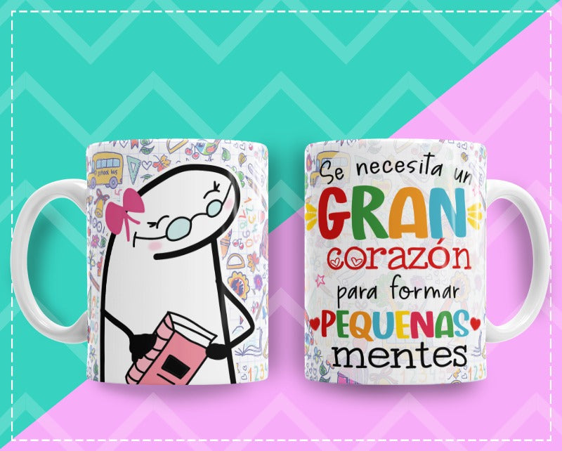 Mug Feliz Dia del Maestro 11 Oz Surtidos Caja x 36 Unidades