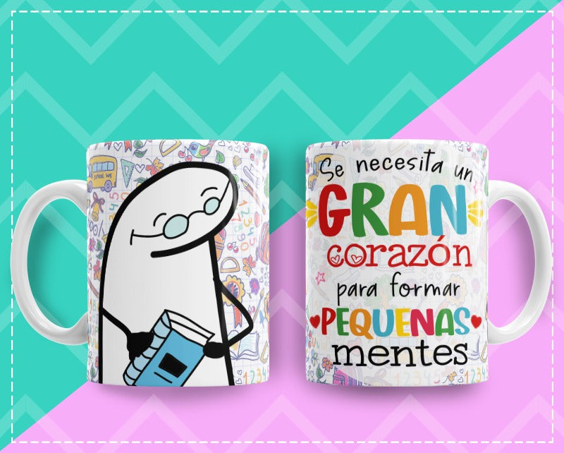 Mug Feliz Dia del Maestro 11 Oz Surtidos Caja x 36 Unidades