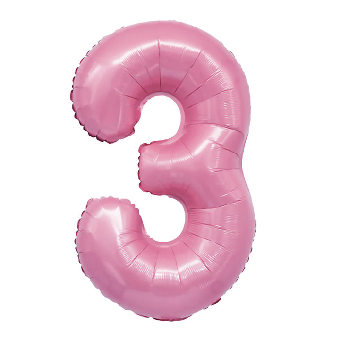 Globo Metalizado # 3 Rosado 16" Sempertex