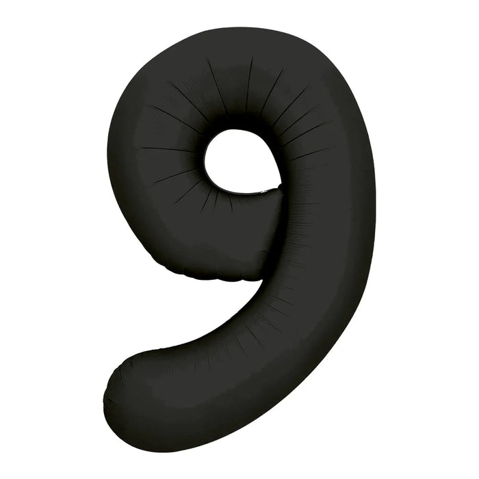 Globo Metalizado # 9 Negro 16" Sempertex