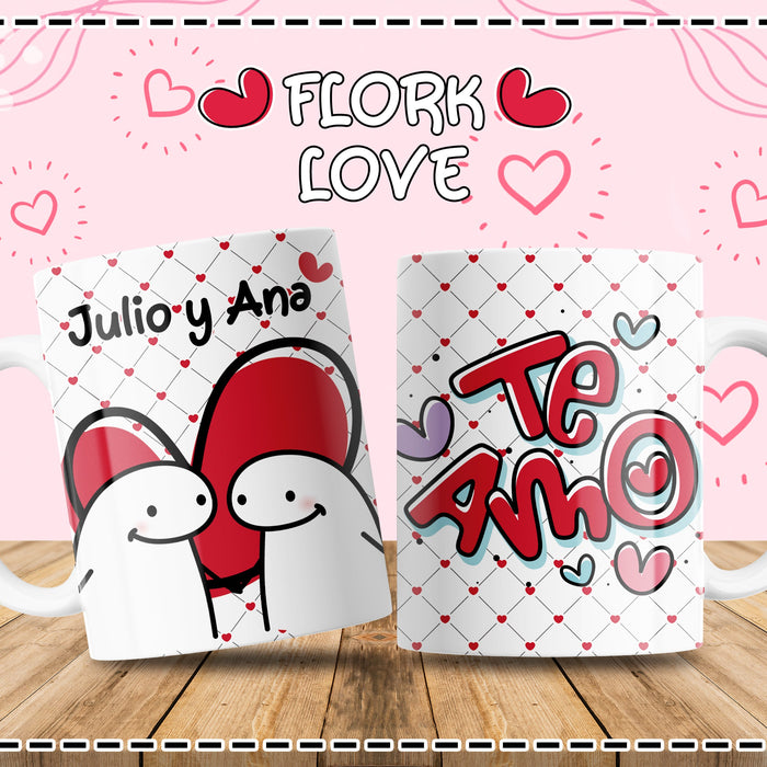 Mug Flork Love 11 Oz Ref. 1 x 1 Unidad
