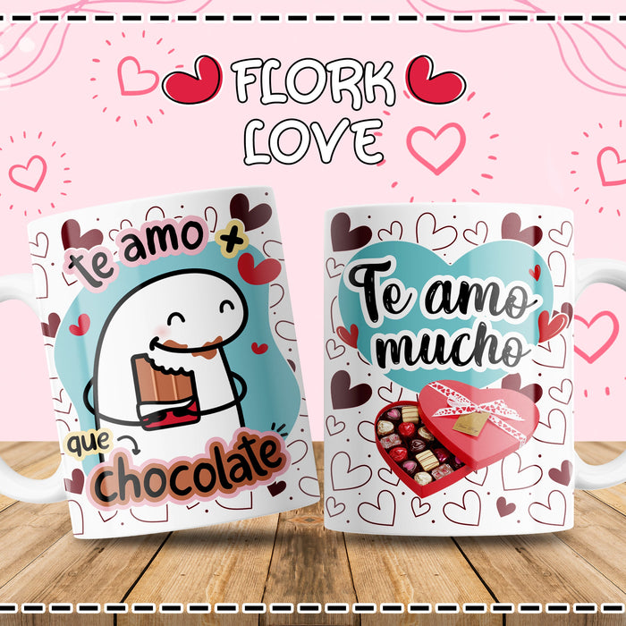Mug Flork Love 11 Oz Ref. 2 x 1 Unidad