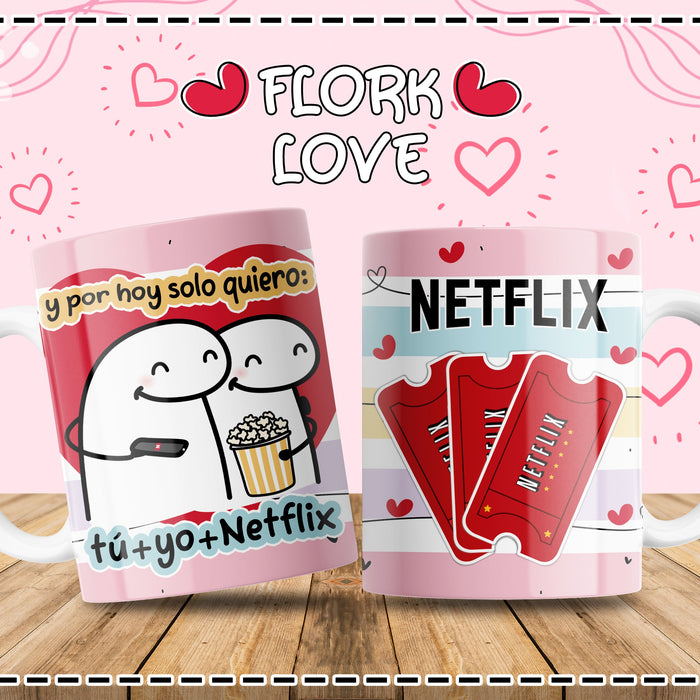 Mug Flork Love 11 Oz Ref. 3 x 1 Unidad