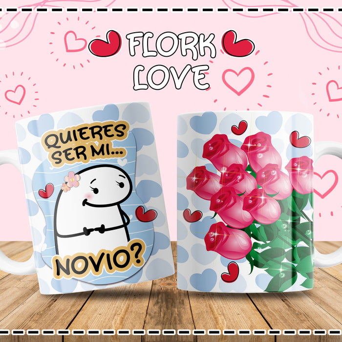 Mug Flork Love 11 Oz Ref. 6 x 1 Unidad