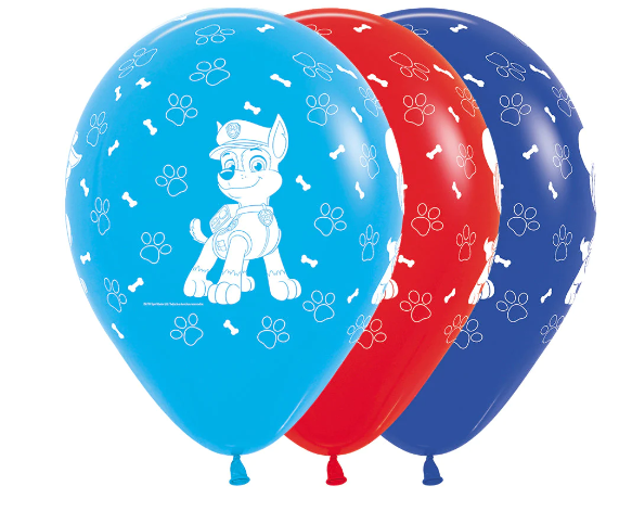 Globos Infinity Paw Patrol Niño Fashion Surtido R12 X 10