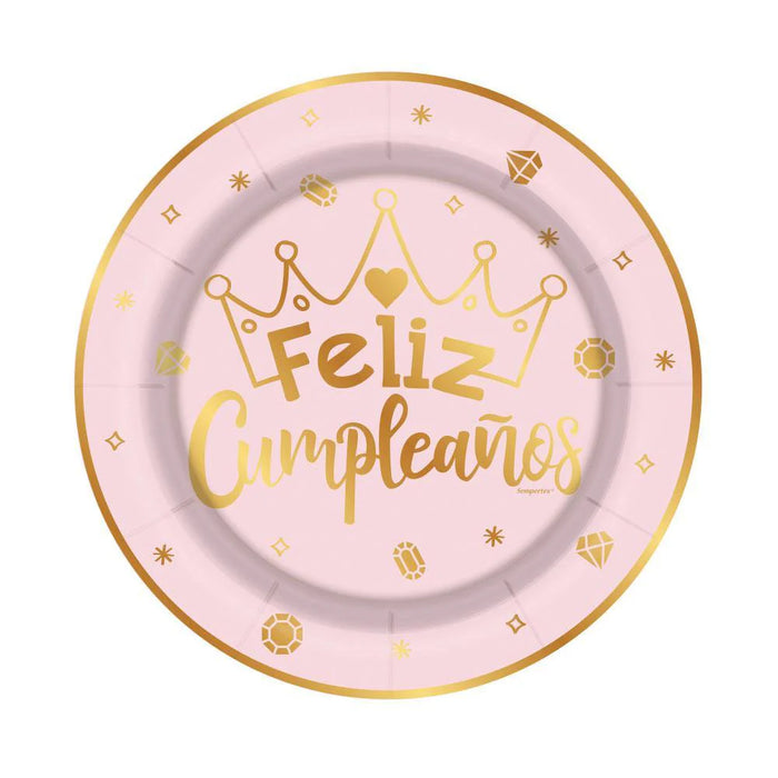 Plato 7" Coronitas X 8 Unidades Sempertex