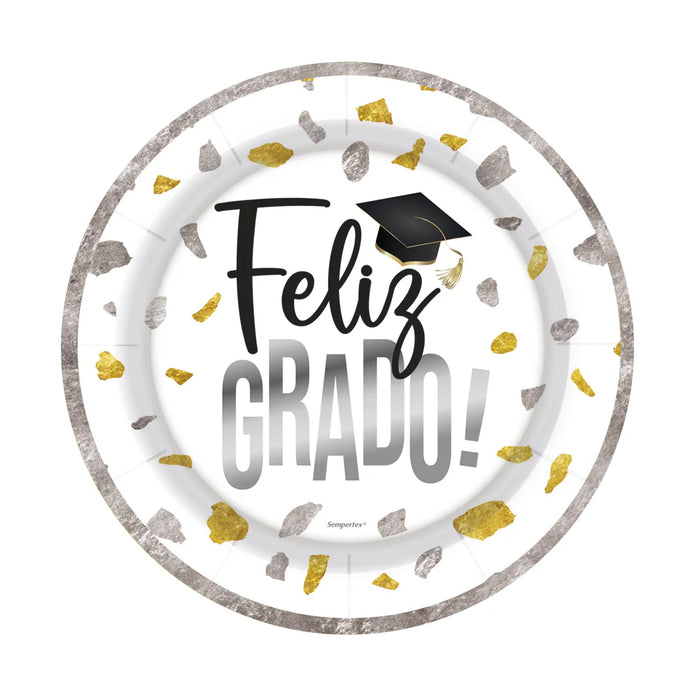 Plato 7" Metalizado Grado X 8 Unidades Sempertex