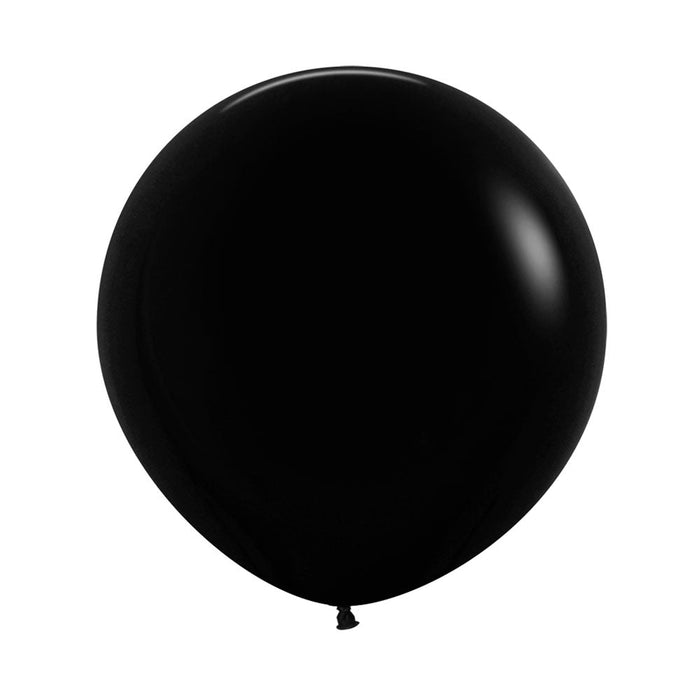 Globo Negro Fashion R36 x 2 Unidades Sempertex