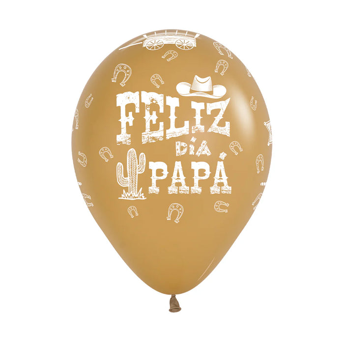 Globo Feliz Dia Papa Oeste Infinity Fashion Surtido R12 x 50 Unidades Sempertex