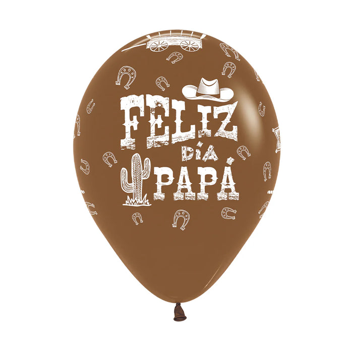 Globo Feliz Dia Papa Oeste Infinity Fashion Surtido R12 x 50 Unidades Sempertex
