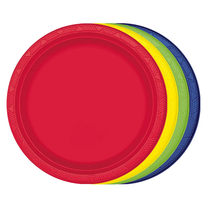 Plato Deluxe OXO Grande Surtido Multicolor 22 cm  x 10 Unidades Sempertex