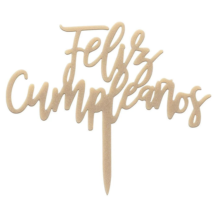Topper Para Torta Feliz Cumpleaños Radiante X 1 Unidad Sempertex